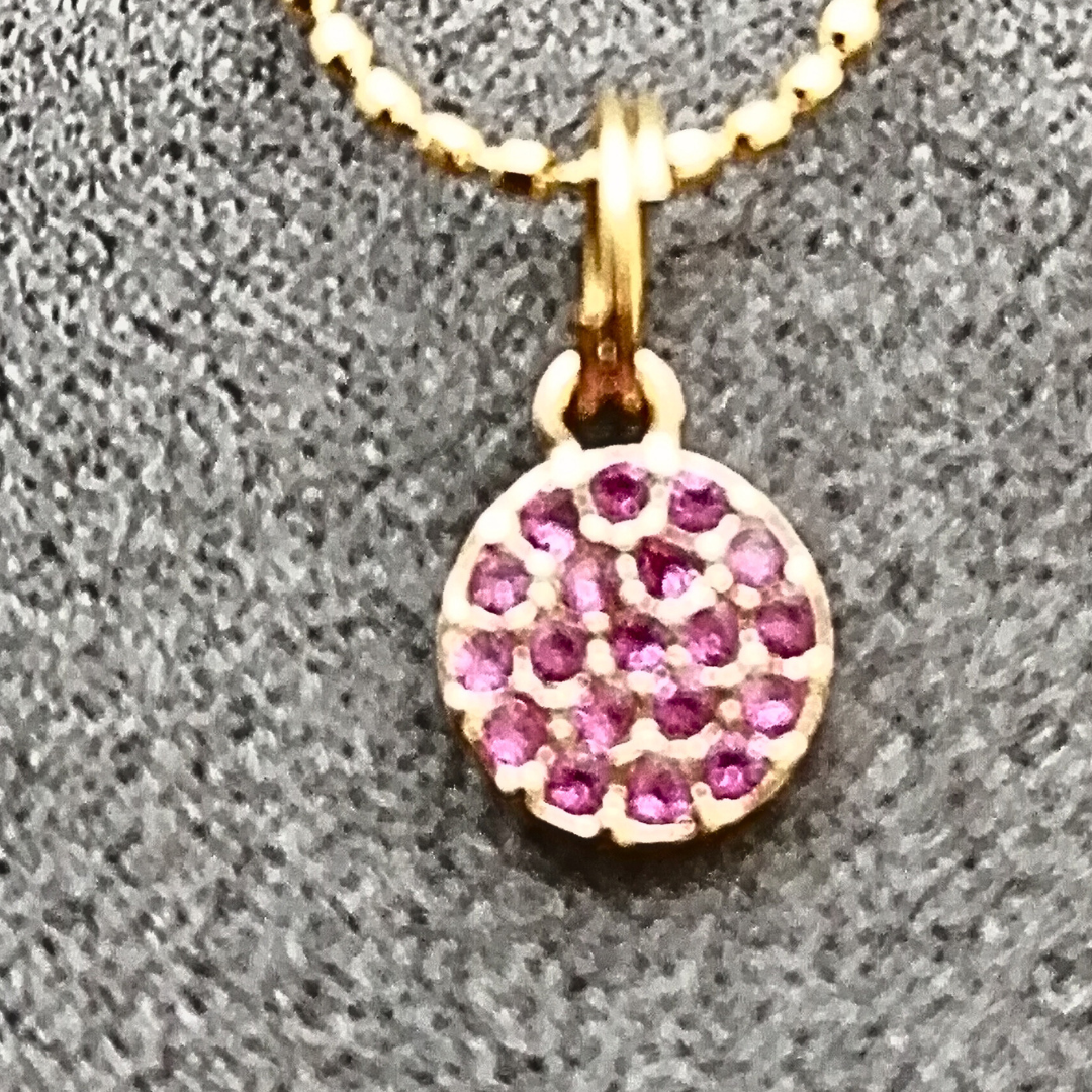 Collier Manon ras de cou fushia