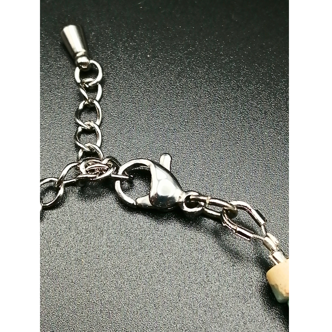 Bracelet Heishi Régalite et chrysocolle