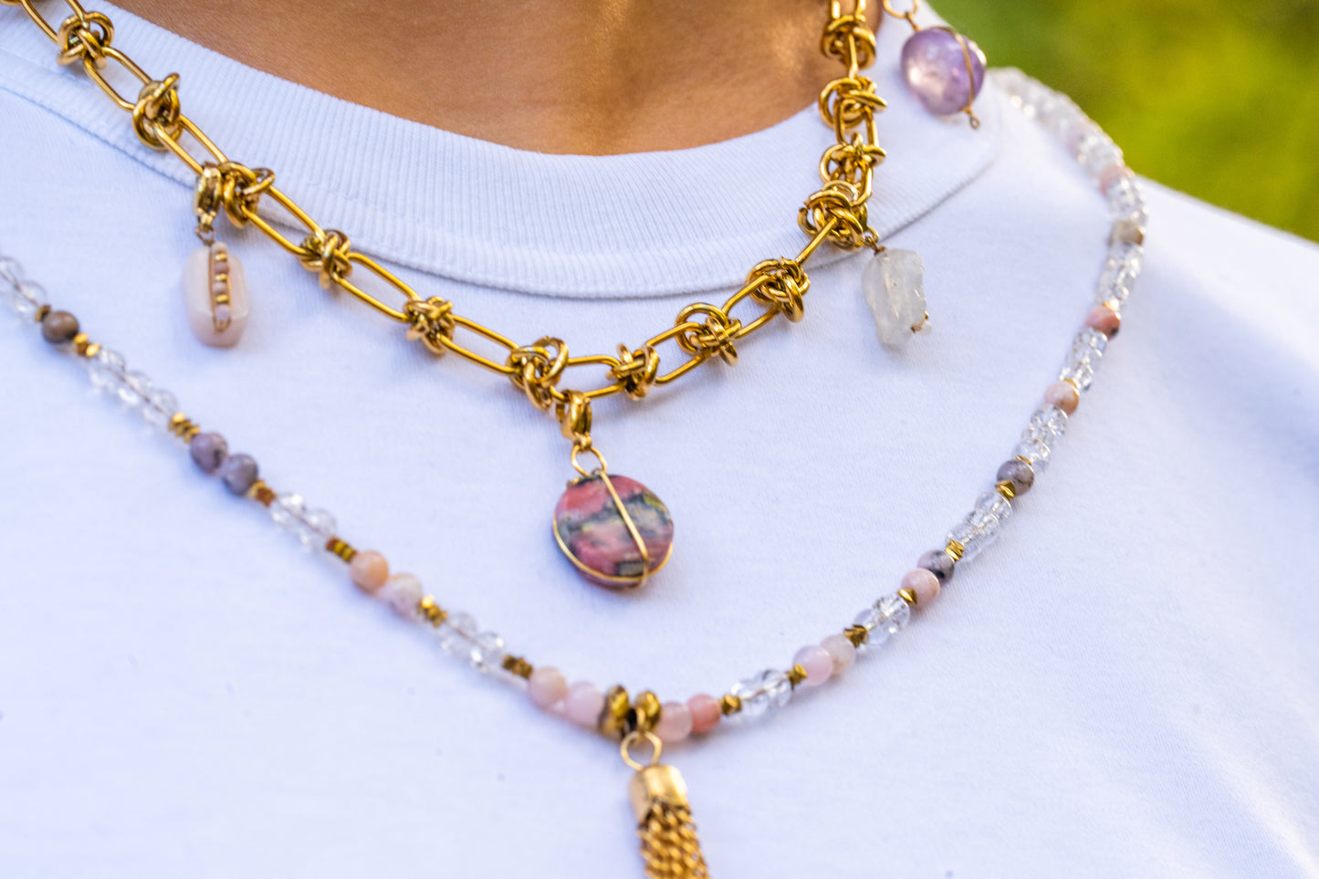 Collier sautoir Azur Light