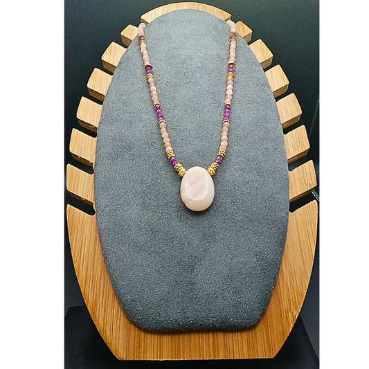 Collier aventurine pêche