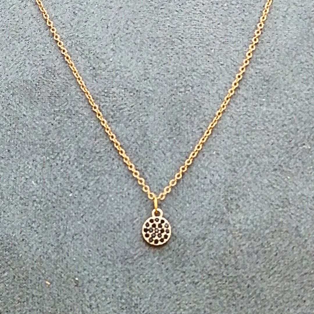 Collier Manon ras de cou noir