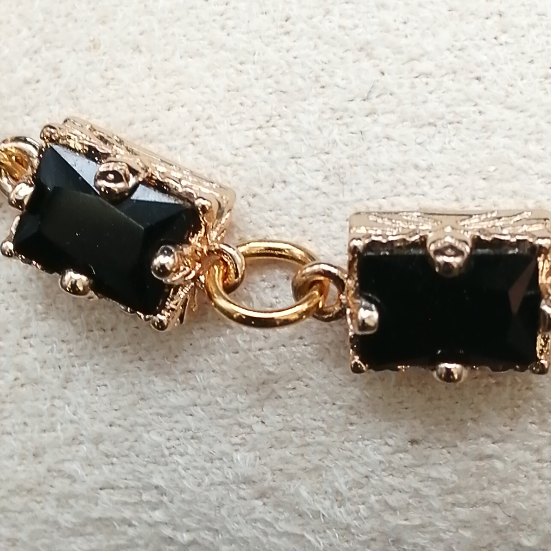 Bracelet Théa noir et or