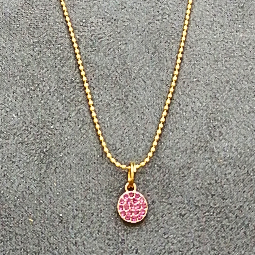 Collier Manon ras de cou fushia
