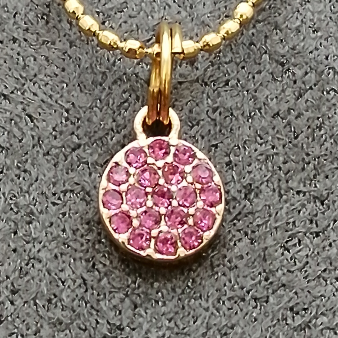 Collier Manon ras de cou fushia