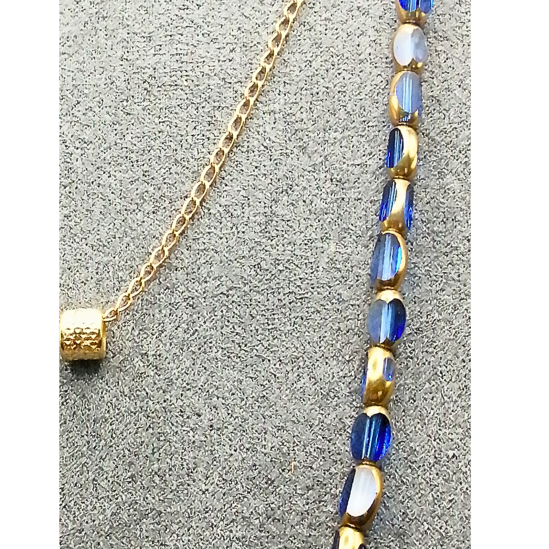 Collier double rang Saphir Lapis Lazuli
