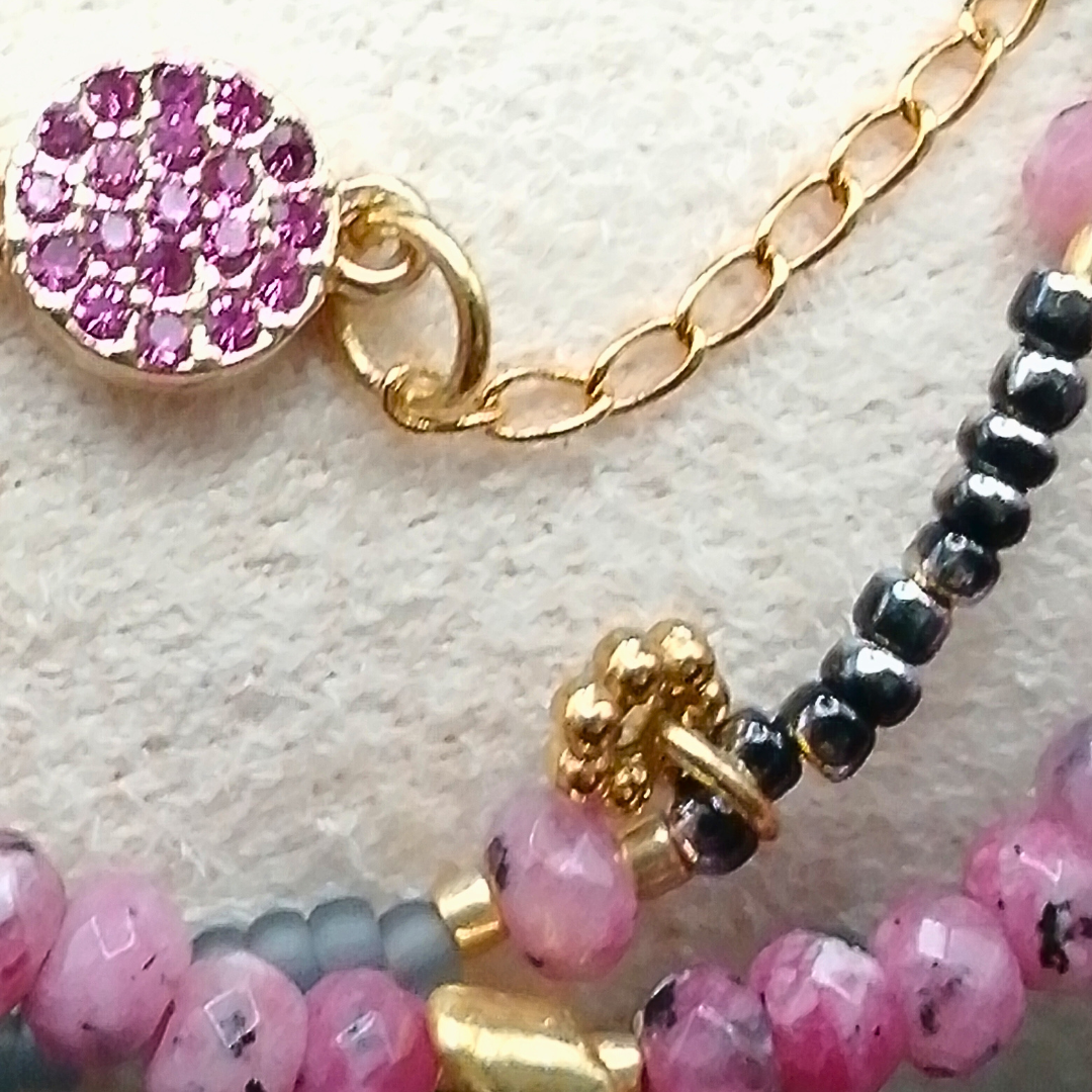 Bracelet trio rose