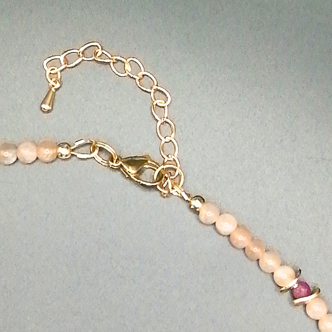 Collier aventurine pêche