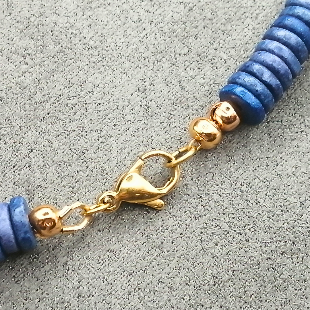Collier double rang Saphir Lapis Lazuli