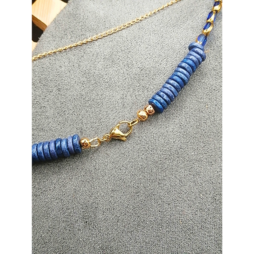 Collier double rang Saphir Lapis Lazuli