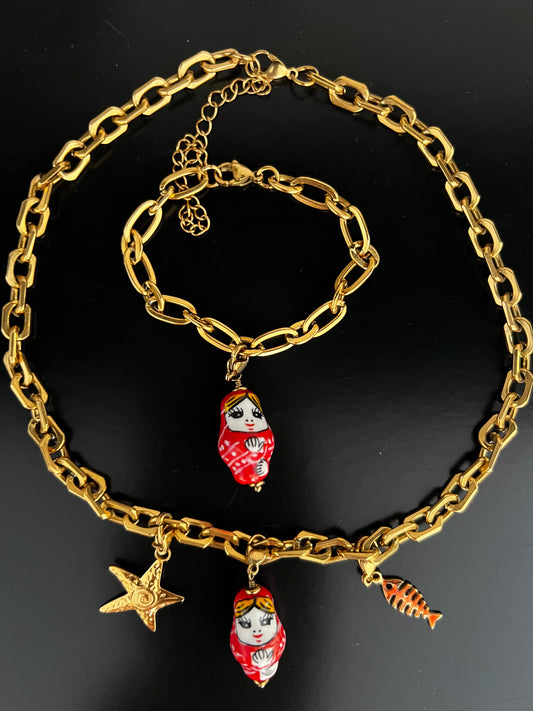 Bracelet poupée Russe