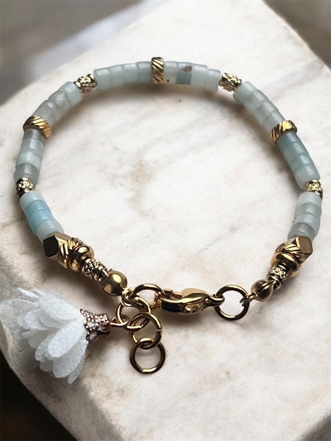 Bracelet Éclat Céleste – Amazonite Bleu Ciel