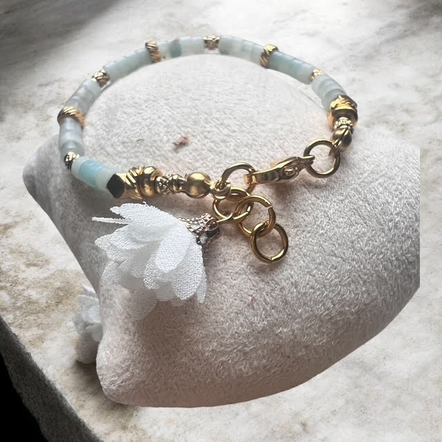 Bracelet Éclat Céleste – Amazonite Bleu Ciel