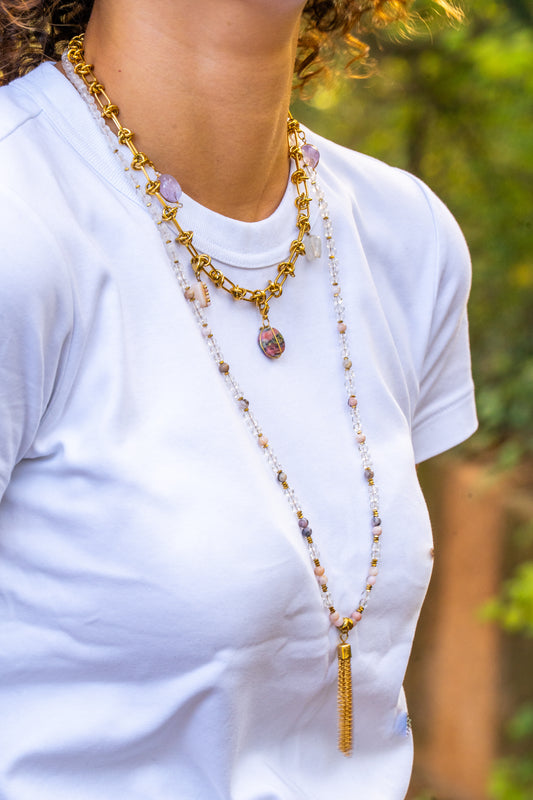 Collier sautoir Azur Light