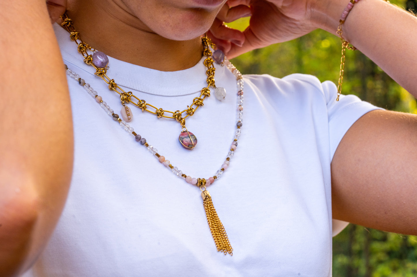 Collier sautoir Azur Light