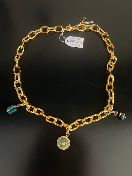 Chaîne charm’s turquoise